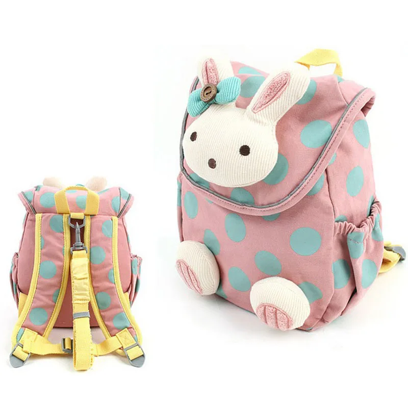  BAIJIAWEI 2019 Animal Style School Bag Cute Rabbit Plush Drawstring Backpack Children Schoolbag For - 32875062614