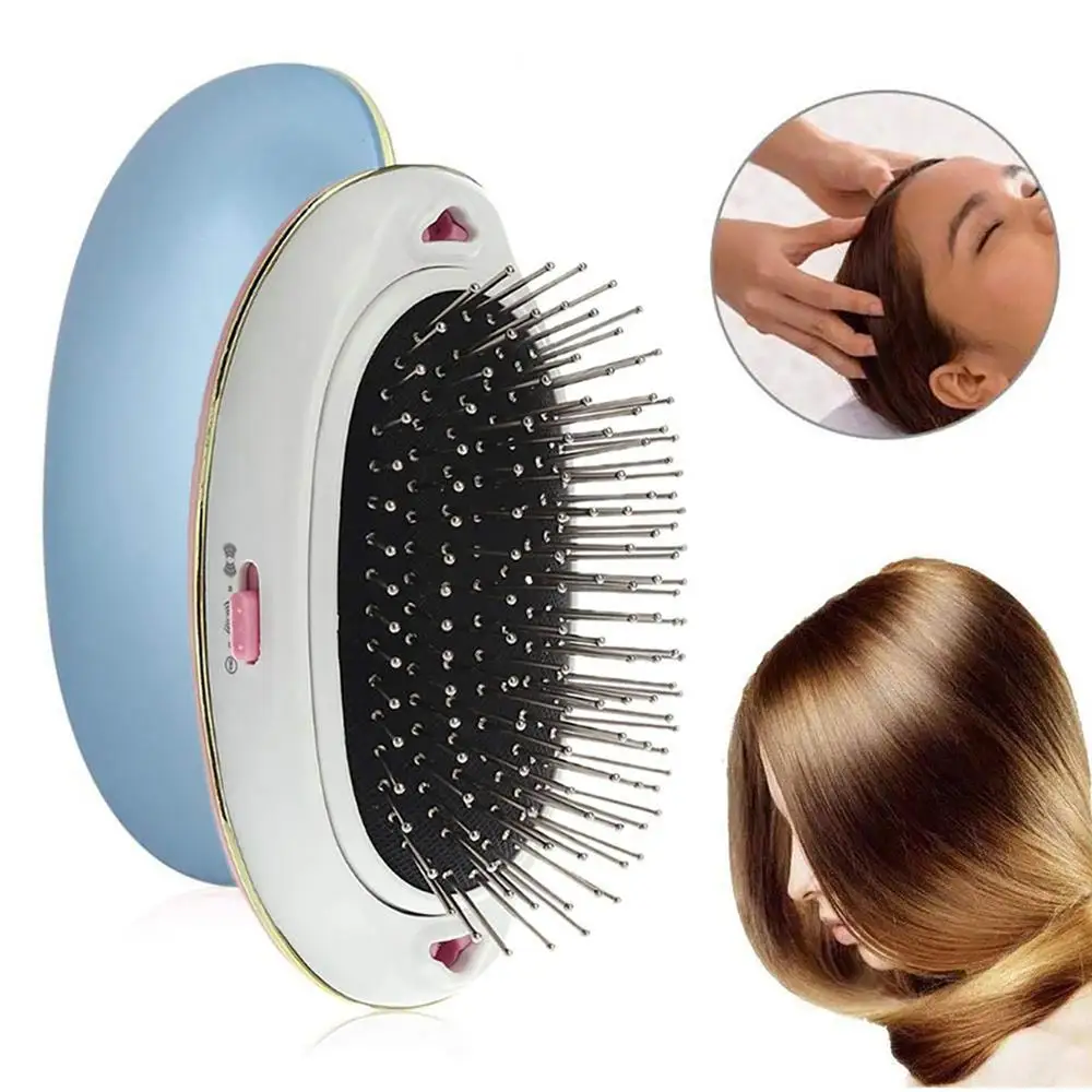 Мини электрическая расческа для волос отрицательные ионные беспроводные профессиональные расчески для волос Массажер ионная электрическая щетка для волос, чтобы сделать волосы более гладкими