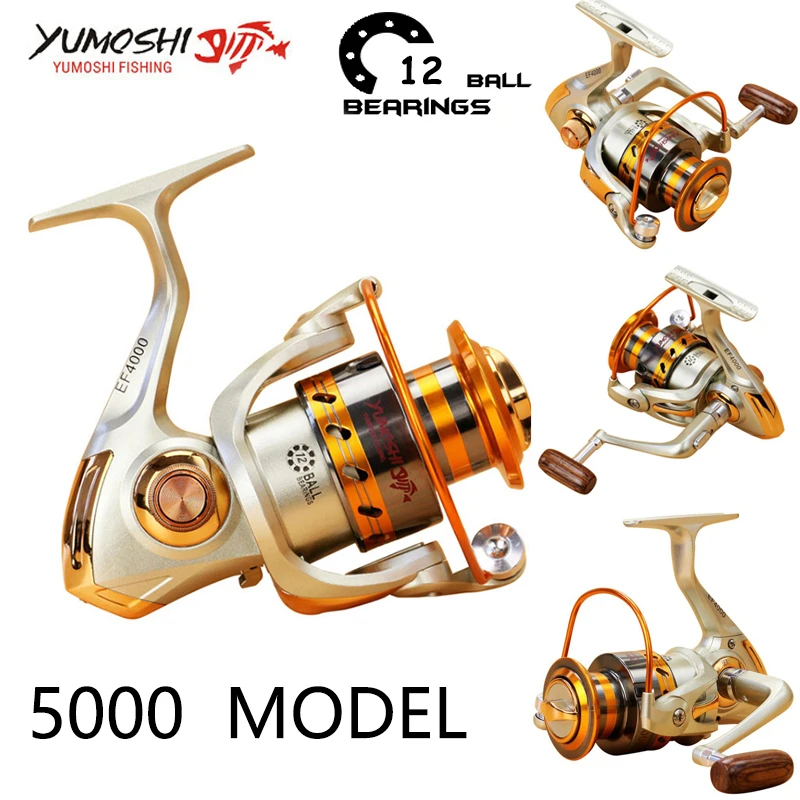 Рыболовная катушка Yumoshi 500-9000 12BB спиннинговая (5000) | Спорт и развлечения