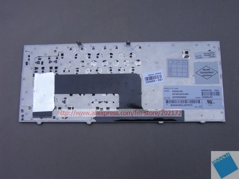 Совершенно новая черная клавиатура для ноутбука 535689 281 533549 серии HP MINI110 (Таиланд)