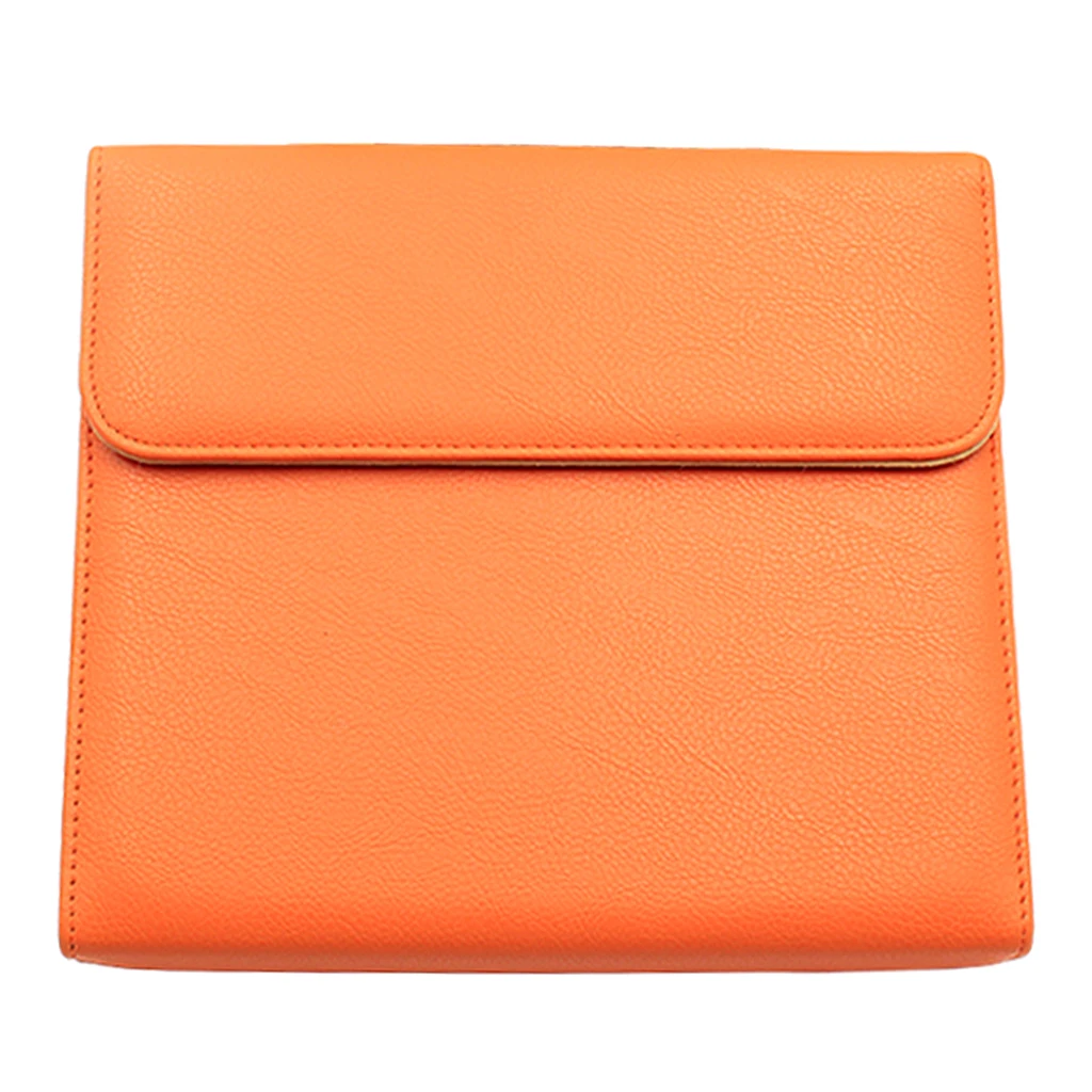 Leather Hairdresser Scissors Storage Case Shears Bag Pouch Holster Orange