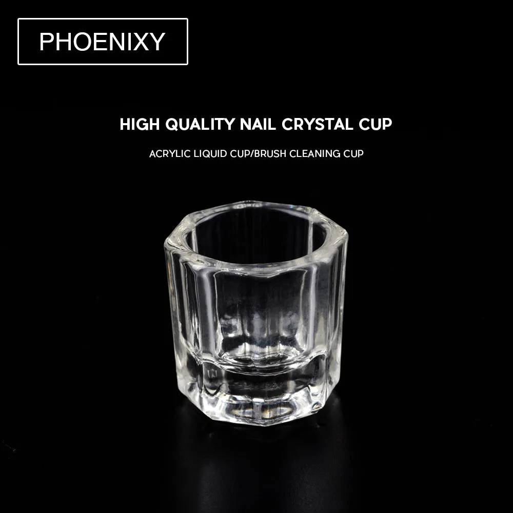 Nail Crystal Cup Acrylic Glass Nail Art Cup Crystal Jar for Mixing Acrylic Liquid & Acrylic Powder Tiny Dappen Dish Octagon Cup Nail Crystal Cup Acrylic Glass Nail Art Cup Crystal Jar for Mixing Acrylic Liquid & Acrylic Powder Tiny Dappen Dish Octagon Cup