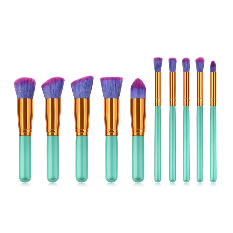 

10pcs/lot Makeup Brushes Sets MINI Kit Tools Cosmetic Brush Foundation Eyeshadow Eyeliner Lip Powder Brush Maquillage G10004