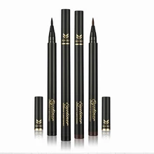 Подводка для глаз водонепроницаемый карандаш стойкая черная жидкая подводка для глаз Ручка быстрая/быстросохнущая профессиональный макияж глаз бренд Huamianli