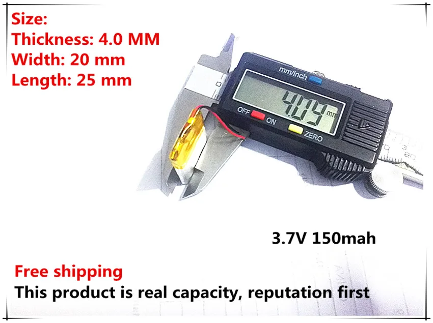 

3.7V 402025 042025 3.7V 150mah MP3 MP4