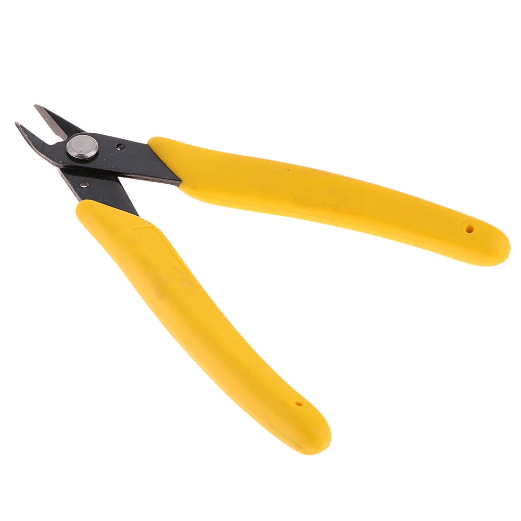 Precision Cutting Pliers Tools for Car Model Building Kit for Gundam Model Military Assembling Tool Accessory Pincers Yellow
