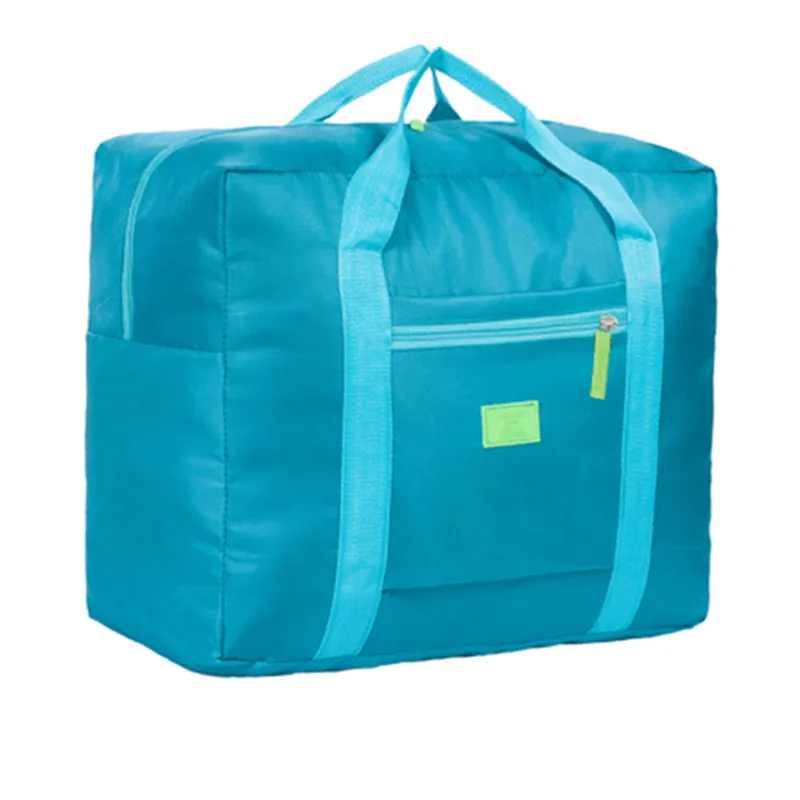 Женские и мужские дорожные сумки, деловая складная сумка, нейлоновая водонепроницаемая сумка, большая вместительность, ручная кладь, многофункциональные дорожные сумки - Цвет: dark green