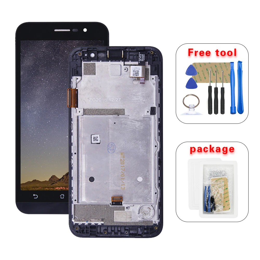 Для Asus Zenfone go 5 lite ZB500KG X00BD ЖК дисплей кодирующий преобразователь сенсорного экрана