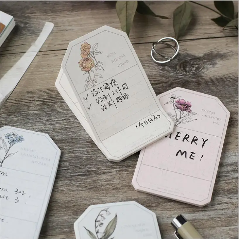 

30 Sheets Vintage Floral Plants To Do List Check List Line Sticky Notes Memo Pad Notepad School Office Supplies Stationery