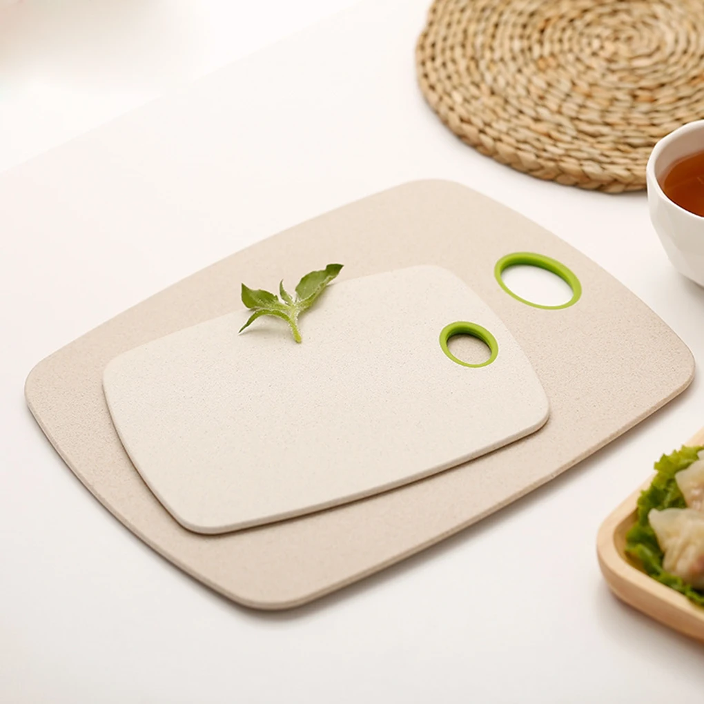

2pcs/Set Chopping Board Durable Anti-Bacterial Non-Slip Block Cutting Board Set Kitchen Meat Fruit Food Vegetable Board Tools
