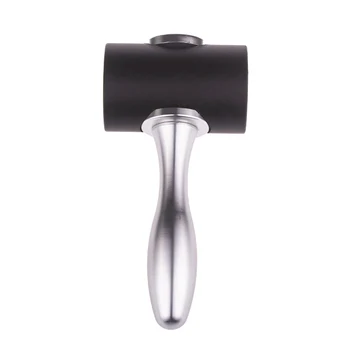 

DIY Use Tool Leather Carving Printing Tool Nylon Hammer T Shape Hammer Hammer Carving Hammer(Black)