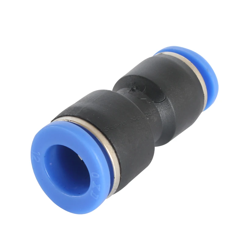 5pcs 8 10mm 10 12mm Tube Straight Union Reducer Fitting Air Pneumatic