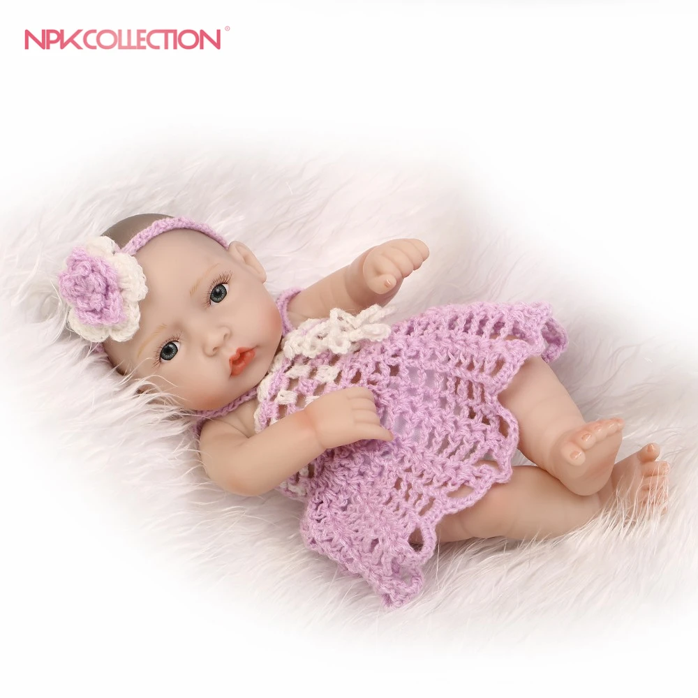 

premie newborn sweet small 12inch 25CM soft silicone vinyl real soft gentle touch reborn baby doll Christmas gift for children