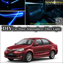 Внутренний окружающий свет настройки атмосферного волоконно-оптического диапазона света для Toyota Etios внутри двери панели освещения настройки