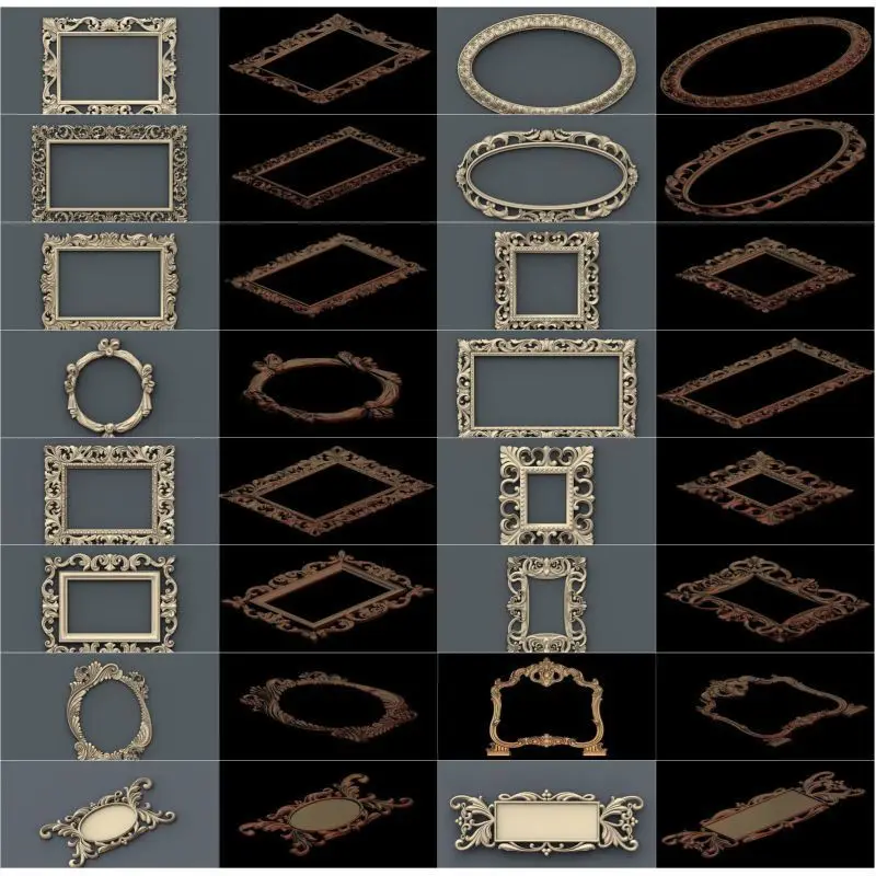 39 шт./компл. рамка 3d модель STL рельеф для ЧПУ STL формат 3d модель для ЧПУ stl рельеф artcam vectric aspire