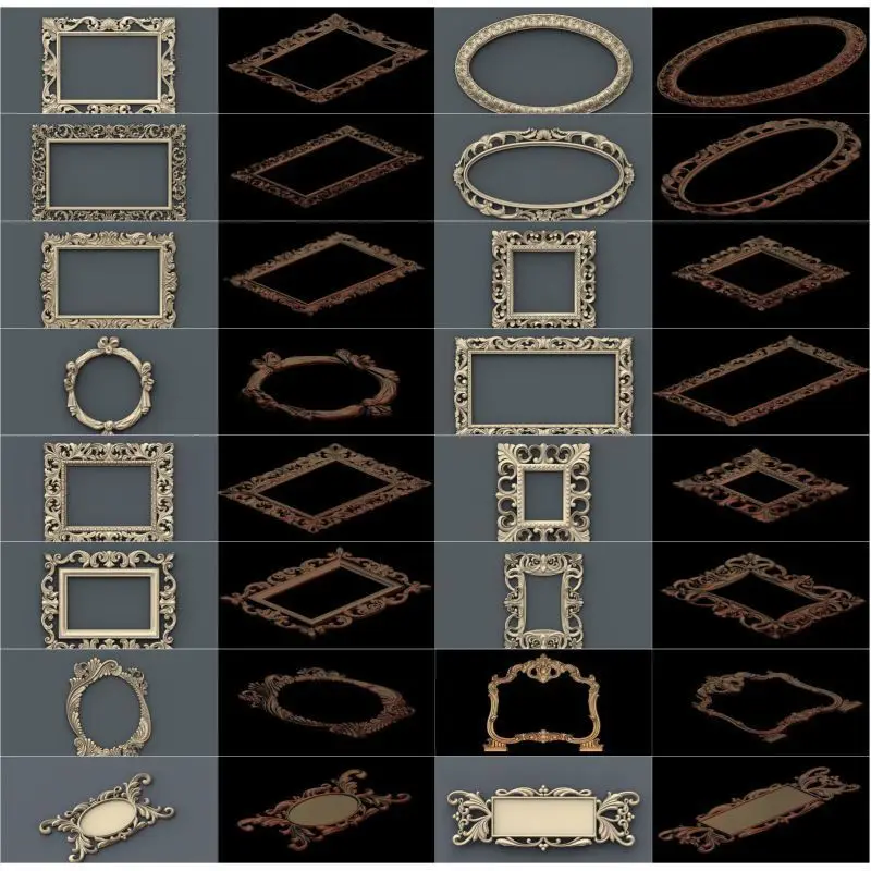 39pcs/set frame 3d model STL relief for cnc STL format 3d model for cnc stl relief artcam vectric aspire