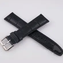 22 мм черный Парнис кожаный ремешок Fit Parnis мужские часы
