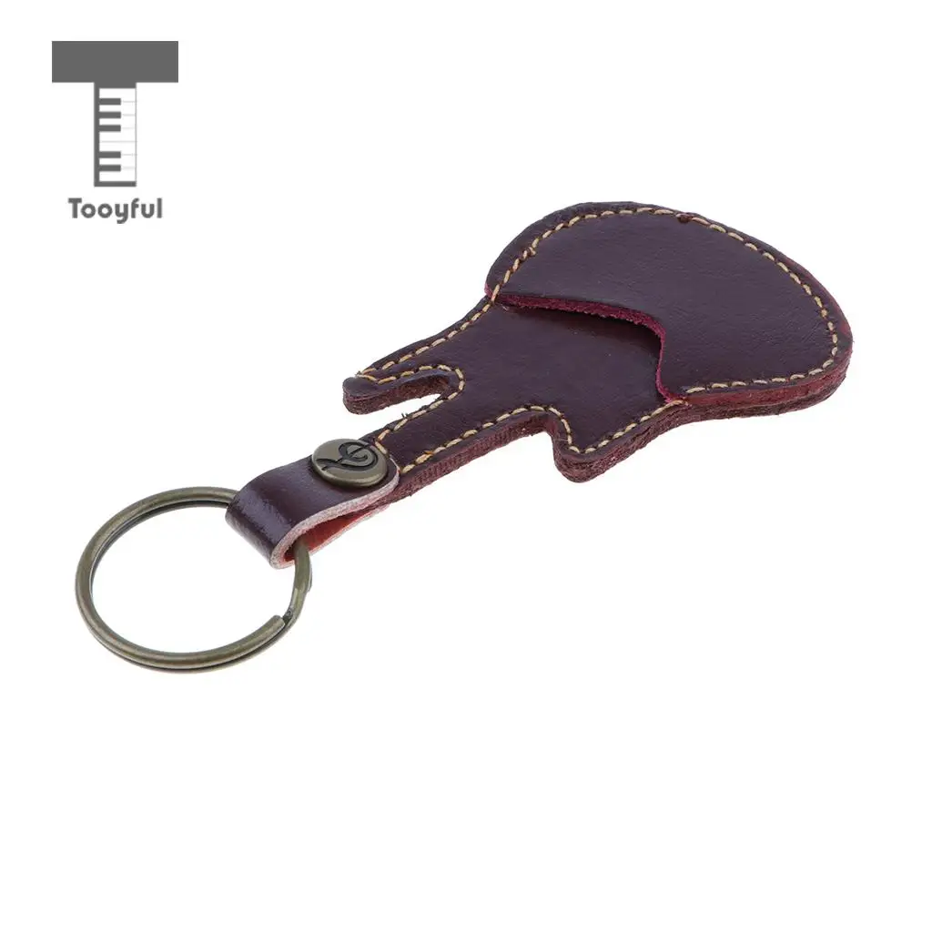 Smooth Wooden Guitar Pick Plectrums Heart Shape + Storage Case Bag for Acoustic Electric Guitar