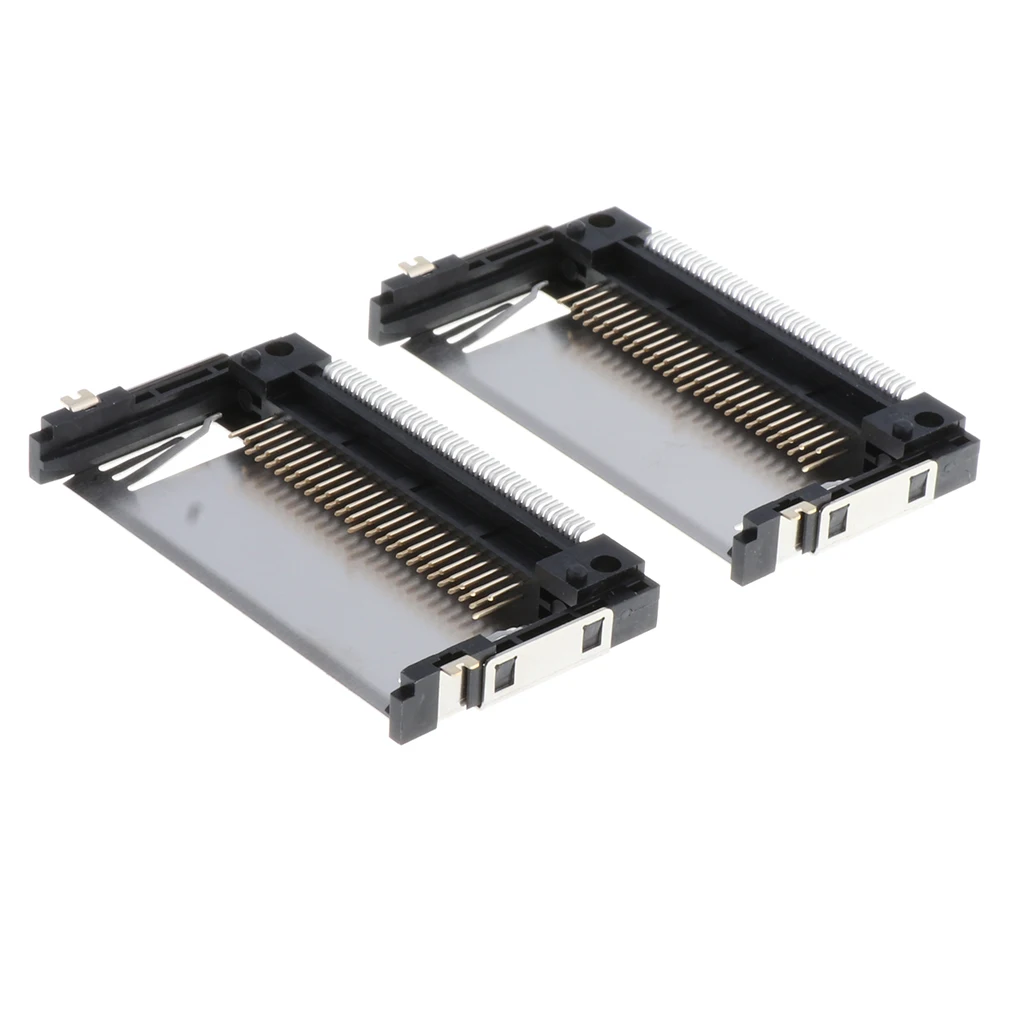 

2 Pieces Durable 50pin CF Card Memory Part Connector Adapter Reverse Deck CF Card Memory Part Connector