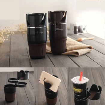 

Universal Multi-Function Vehicle Auto Cupholders Drink Phone Holder 360°Rotation Layer Beverage Holder Car Interior Storage