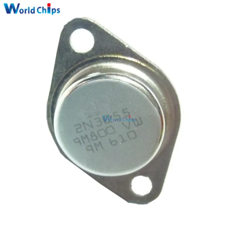 

5Pcs 2N3055 TO-3 NPN AF Amp Audio Power Transistor 15A/60V
