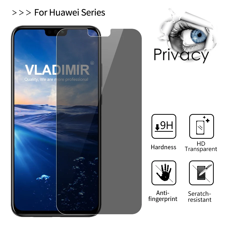 Jappinen анти шпионское надежное закаленное стекло для huawei Honor 8X 7X Наслаждайтесь Max
