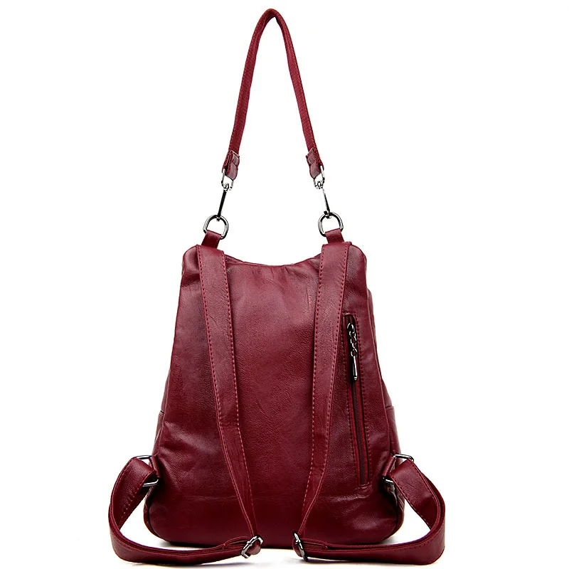Las mujeres Bolsos De Mujer de cuero de viaje bolsa de hombro Mochila de alta calidad de las mujeres de la Universidad viento la escuela Mochila bolsa chica Mochila Las mujeres Bolsos De Mujer de cuero de viaje bolsa de hombro Mochila de alta calidad de las mujeres de la Universidad viento la escuela Mochila bolsa chica Mochila
