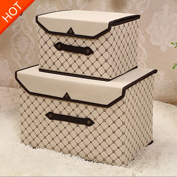 Folding Boxes Bin Oversized Clothes Bin Non woven Clothes Locker Dormitory Artifact with a Cover