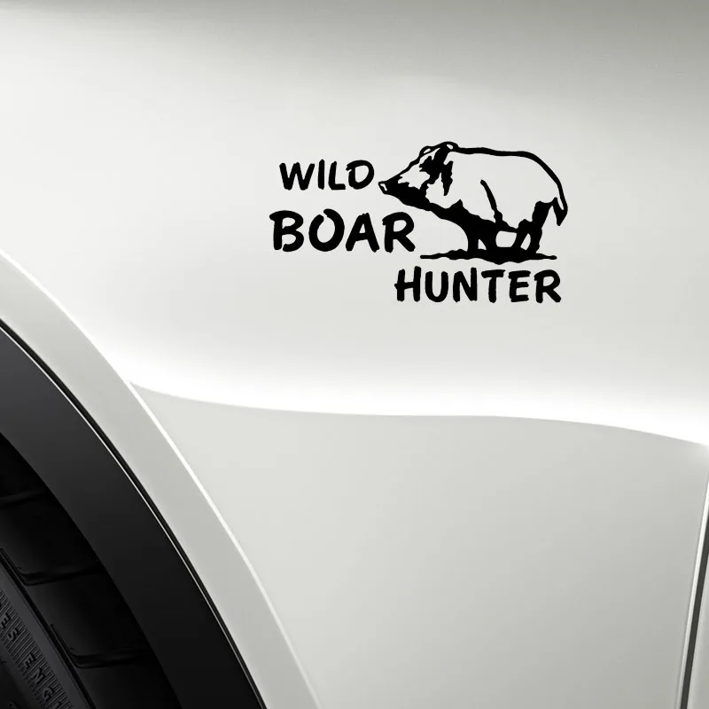YJZT 12 7 см * 6 9 дикий кабан наклейка HUNTER Матовый Виниловая пленка черный серебристый