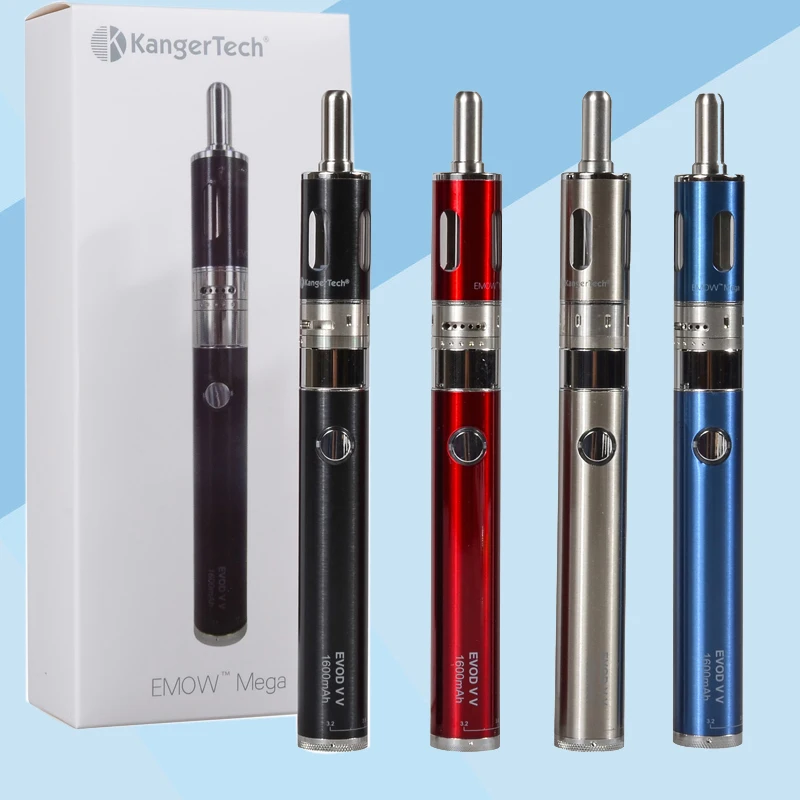 Kanger Emow мега электронная сигарета Наборы Kangertech Emow мега распылителя 1600 мАч Регулируемый Напряжение Батарея электронной сигареты