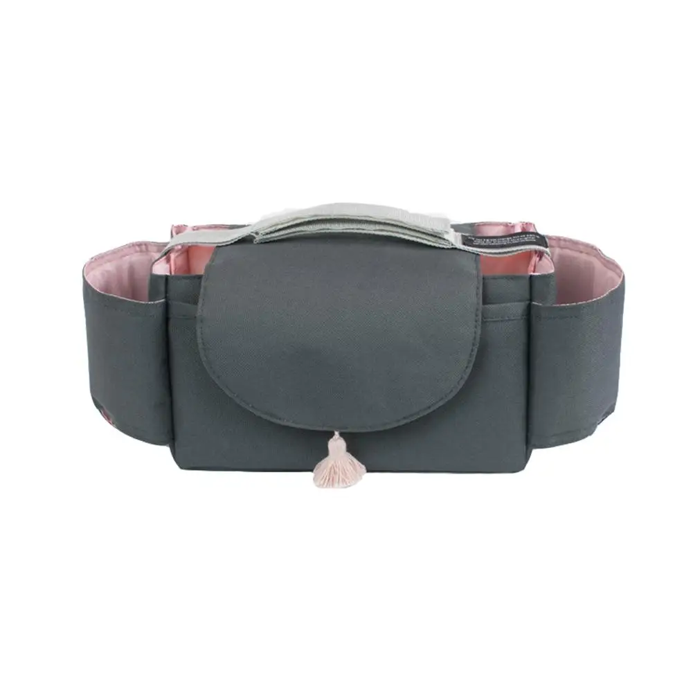  Universal Baby Polyester Cotton Stroller Organizer Pram Trolley Accessories Hanging Bag Baby Diaper