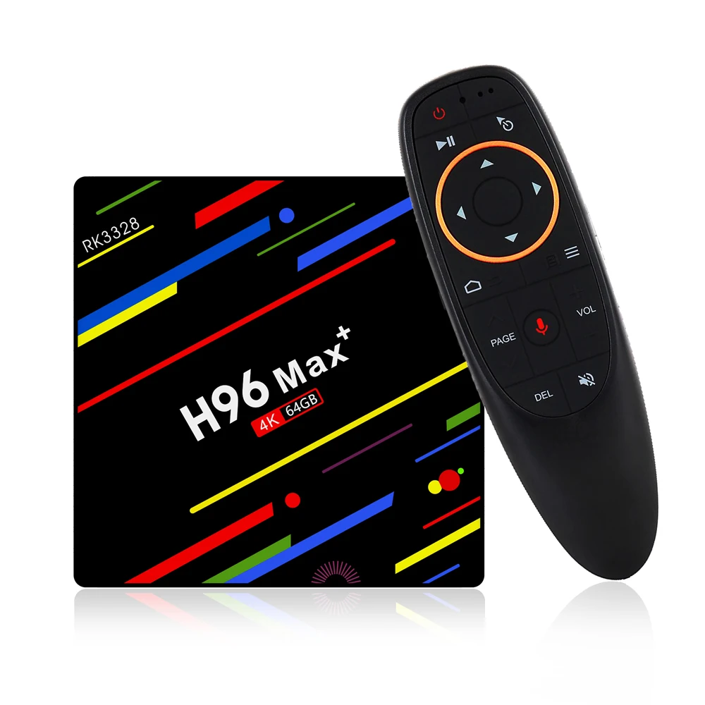 

LEORY H96 Max Plus Smart TV Box RK3328 4G/64G Android 8.1 USB3.0 Voice Control Set-top Box Support HD Netflix 4K