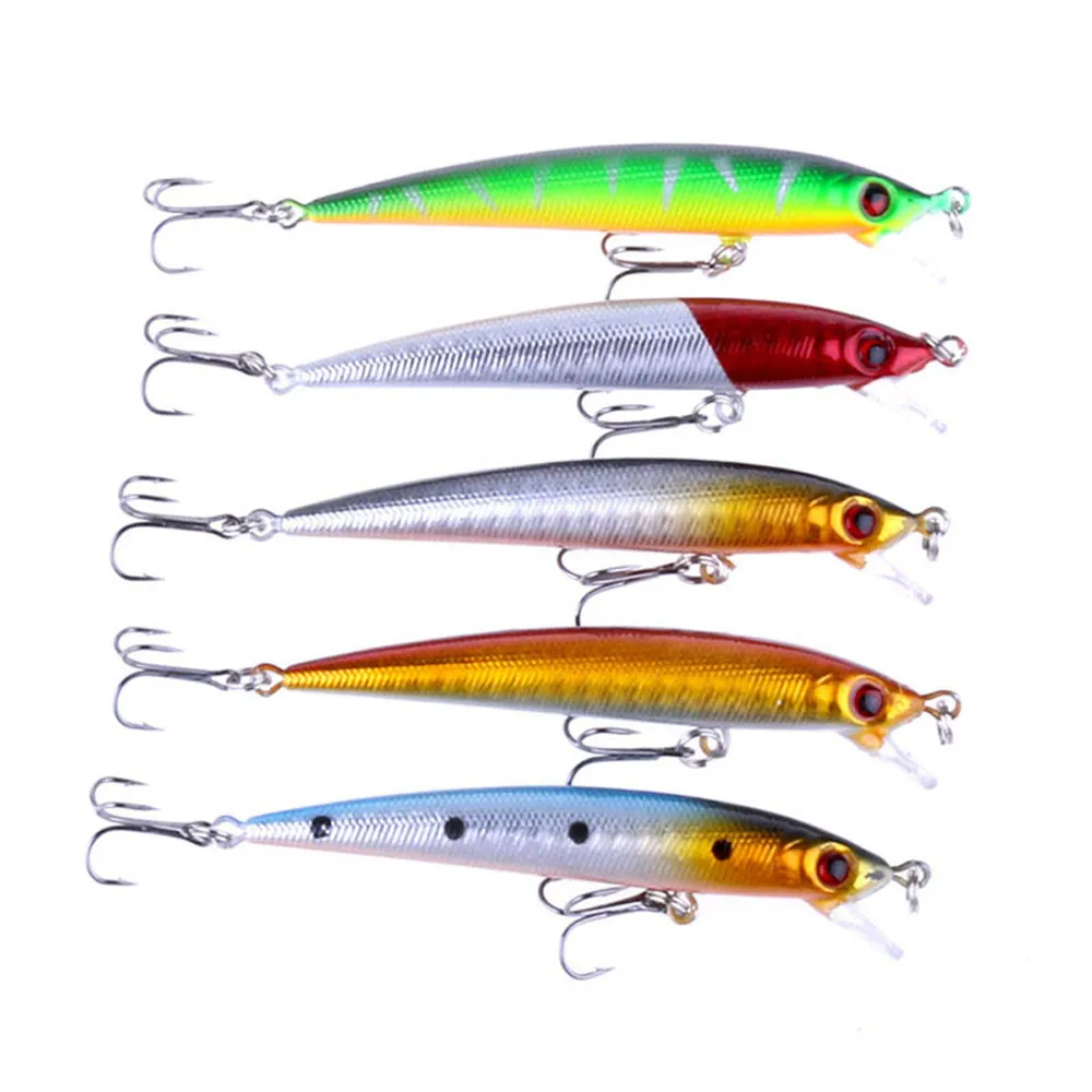 

Outdoor Dynamic 1 Set 5PC Fishing Baits Crankbaits Minnow Hooks Hard Hooks 8.5cm Fishing Tackle lures lure fish camping 2017