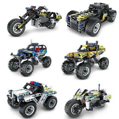 

New arrive DIY bulding Blocks Technic Car motor Model Creator Plastic Assembly Toy for Children Educational Gifts