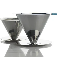 304 фильтры для кофе из нержавеющей стали многоразовые S/L