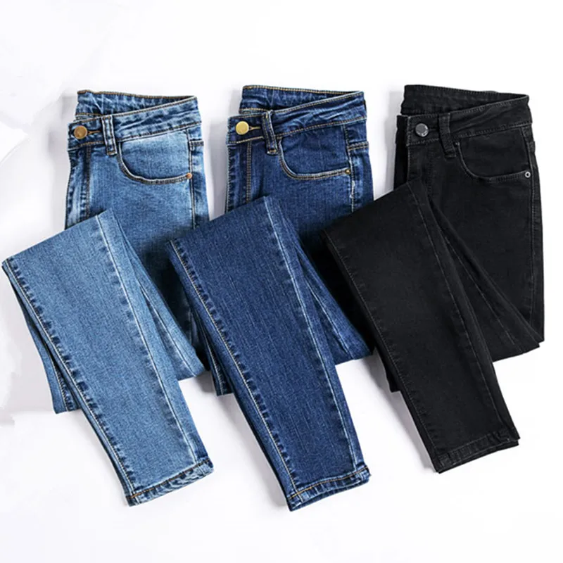 2023 Jeans Donna Denim Pantaloni Colore Nero Jeans Donna Pantaloni Elasticizzati Pantaloni Skinny Per Pantaloni Donna