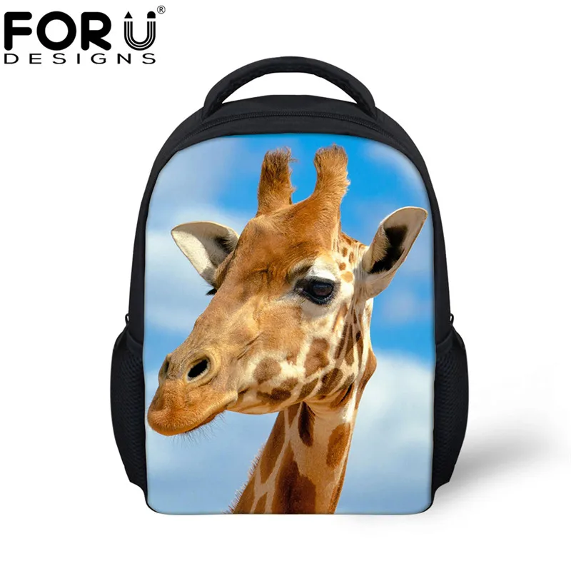 FORUDESIGNS/маленький школьный рюкзак с милым животным принтом белого кота, маленькие школьные сумки для детей, повседневные сумки для книг, Детские Mochila - Цвет: CC1593F