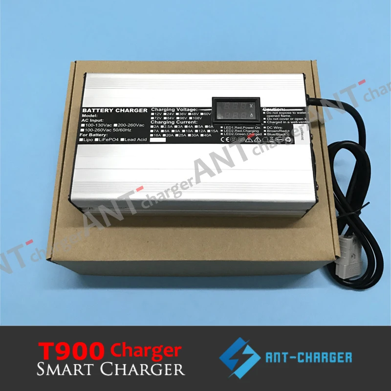 Customized 900W 10.95V 40A 3s LiFePO4 LFP LFE LiFe Battery Pack Smart Charger with Display (7)
