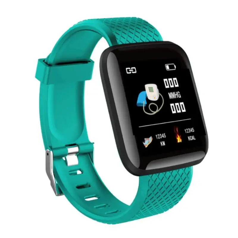 Зеленый VODOOL 116 плюс Bluetooth 4,0 Smart Браслет Женщины D13 сердечного ритма крови Давление детей Водонепроницаемый Смарт часы для Android ios - Цвет: Зеленый
