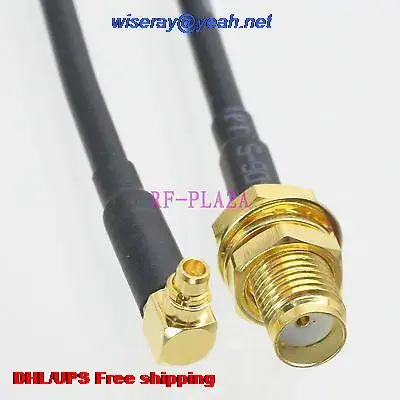 DHL/EMS 100 шт. Кабель 6 inch MMCX мужчины прямым углом к SMA женский гайка RG174 Пигтейл соединительный кабель с одного года warranty-A2