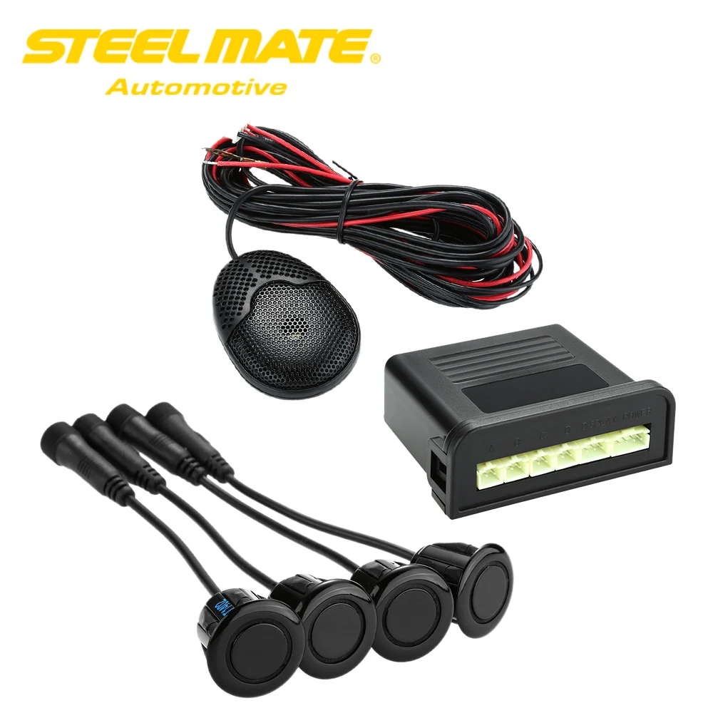 100% Original Steelmate Ebat C1 4 Sensors Parking Assistant Sensors Reverse Radar Alert System with External Buzzer Speaker