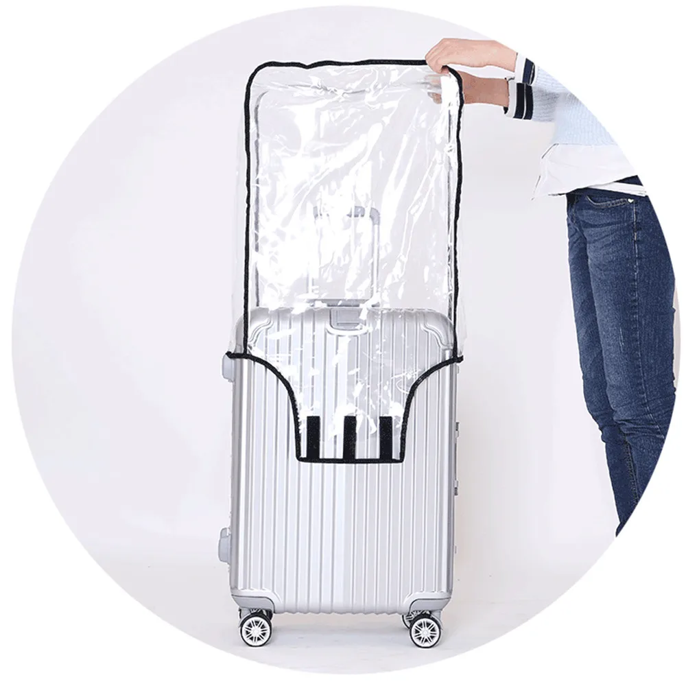 Новая мода водонепроницаемый защитный чехол на чемодан для Пылезащитная Сумка Чехол прозрачный многоразовый чехол для путешествий
