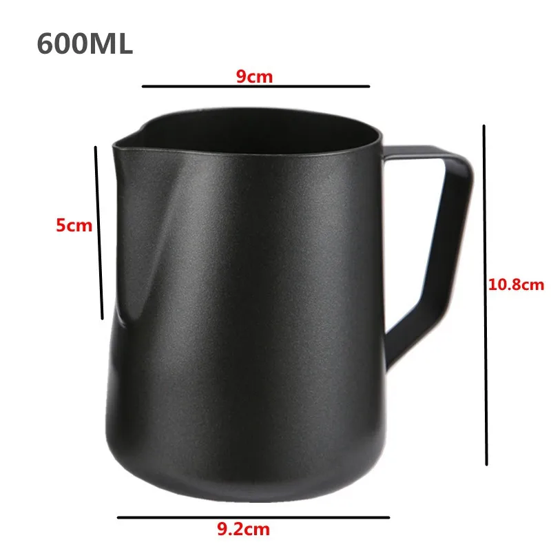 20oz (600ml) Нержавеющая сталь ЛАТТЕ искусство кувшин для вспенивания молока кувшин эспрессо кофе кружка бариста капучино инструменты 350 600 мл со шкалой измерения - Цвет: 20oz (600ml)