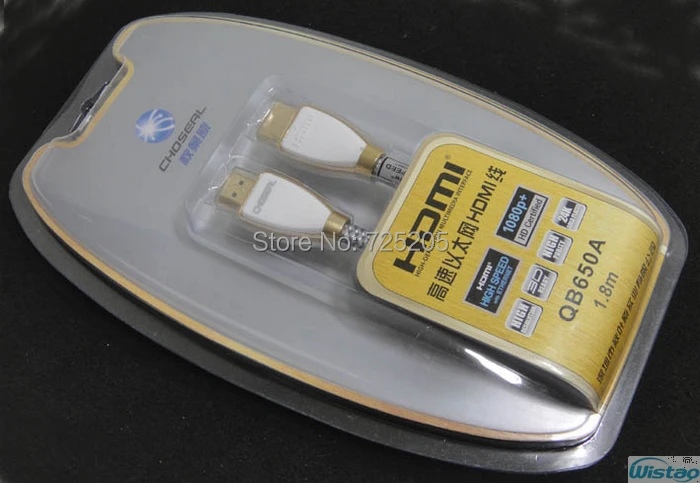 HDMI 1,4 HD высокоскоростной Ethernet кабель позолоченная чистая медная вилка разрешение 4K* 2K 4N OFC проводники Choseal 3 м