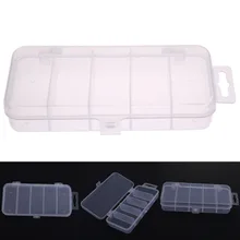 Fishing Field 5 Grids Clear Plastic Fishing Deal with Lure Bait Case Shrimp Packing containers for Fishing Equipment Gear