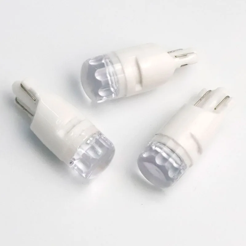 100pcs T10 ceramics 2 SMD 2835 LED 30MA Roman column Car Side License Plate Light Lamp Bulb DC 12V white amber ice blue