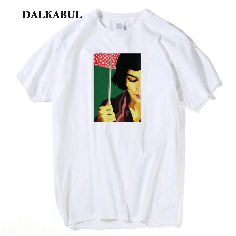 映画アメリ Tシャツ 19 新着夏ガールプリント Tシャツファッション半袖メンズ Tシャツ T Shirts Aliexpress