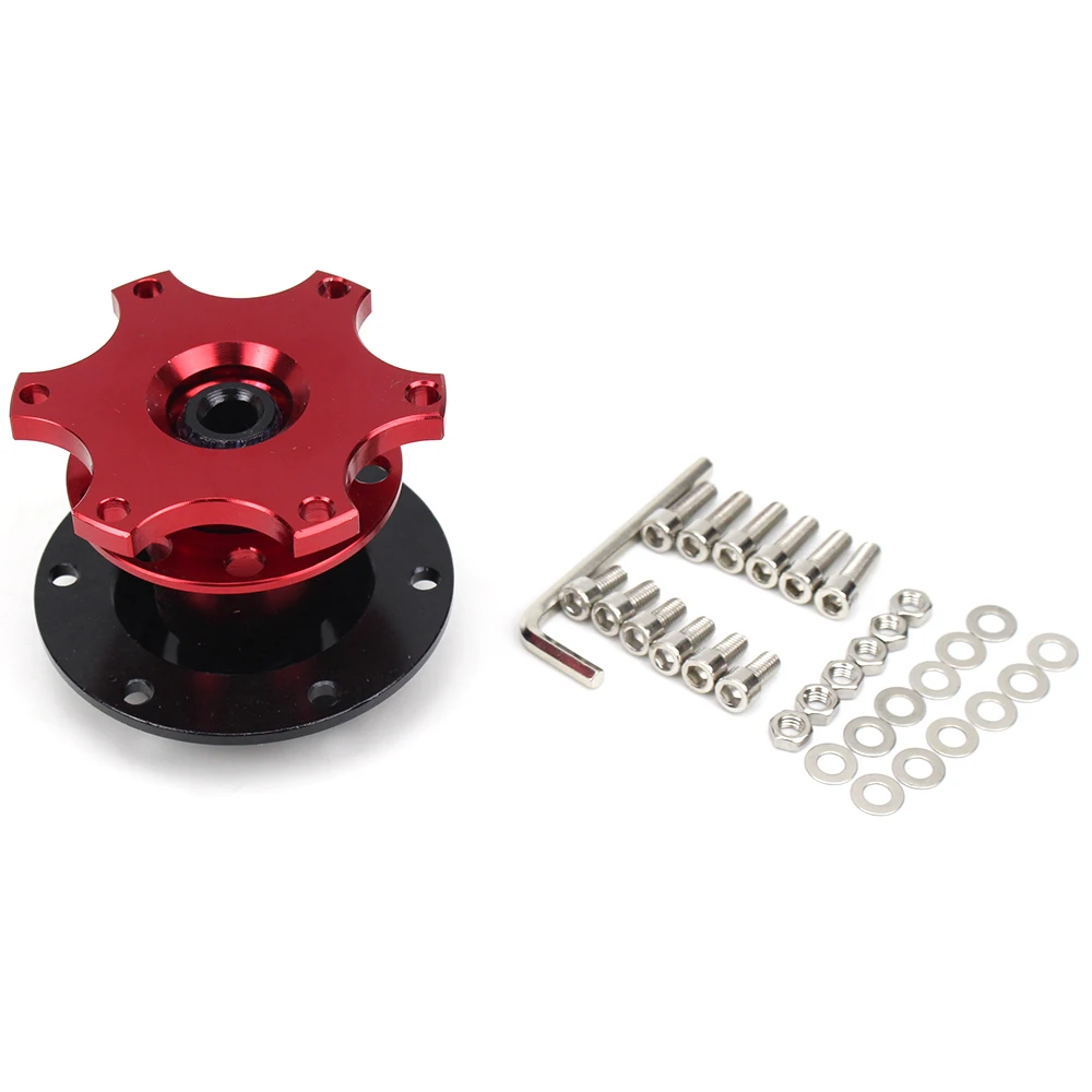 Universal Aluminum Steering Wheel Quick Release Hub Boss Kit Adapter