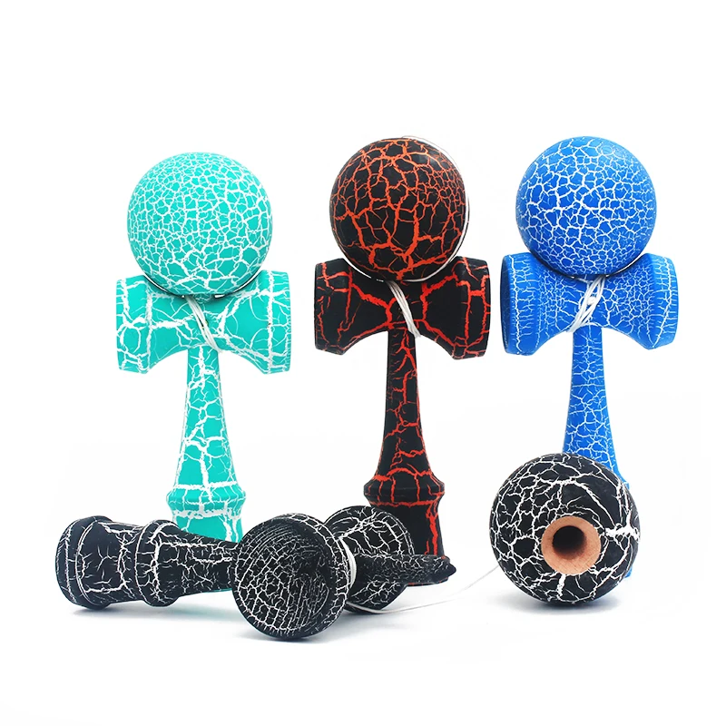 Горячие деревянные спортивные игрушки Kendama, уличные игрушки, шарики, два цвета, трещины из бука, для детей и взрослых, спортивные мячи, здоровые, для активного отдыха