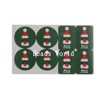 Лидер продаж 80 шт. Merry Xmas Бумага Этикетки Конверты коробка Уплотнители Стикеры Скрапбукинг украшения DIY Craft подарок 30-45 мм(w05869